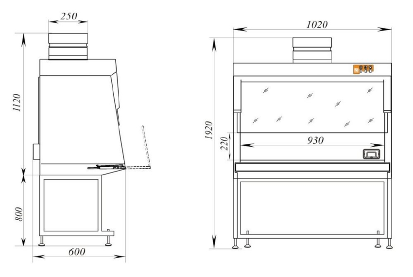 Вытяжной шкаф «Ламинар-С»-1,0