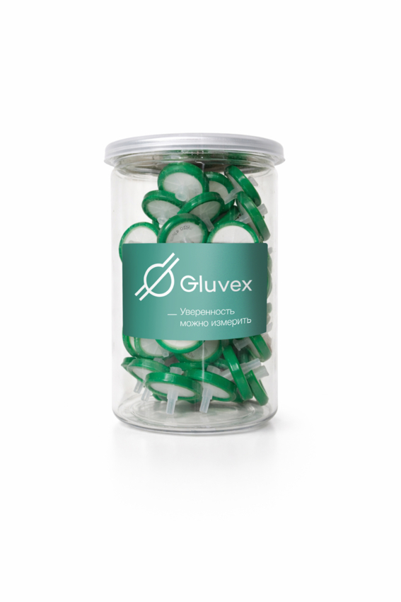 Шприцевой фильтр Gluvex, PES, 0.45 мкм, 33 мм, зеленый, 50 шт./уп.