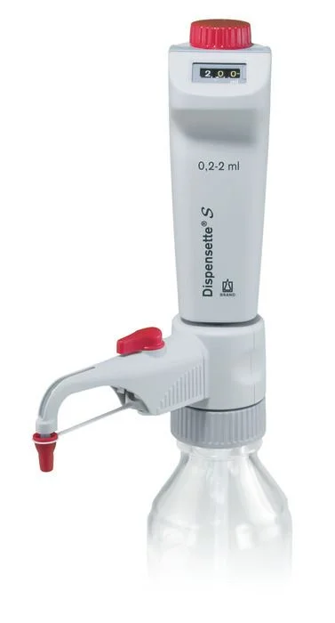 Бутылочный дозатор Dispensette S, цифровая установка объёма, 0,2–2 мл, с клапаном рециркуляции, DE-M