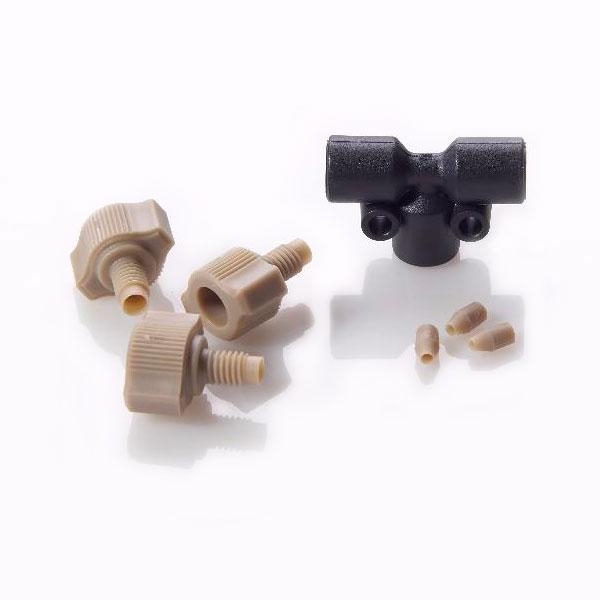 Коннектор Tee PEEK 0.020" (0.50мм) Thru-Hole