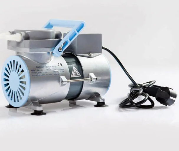 Мембранный вакуумный насоc, 15 л/мин, 250 мБар, 75 Ватт, комплект шлангов 2 шт, Hawach Scientific