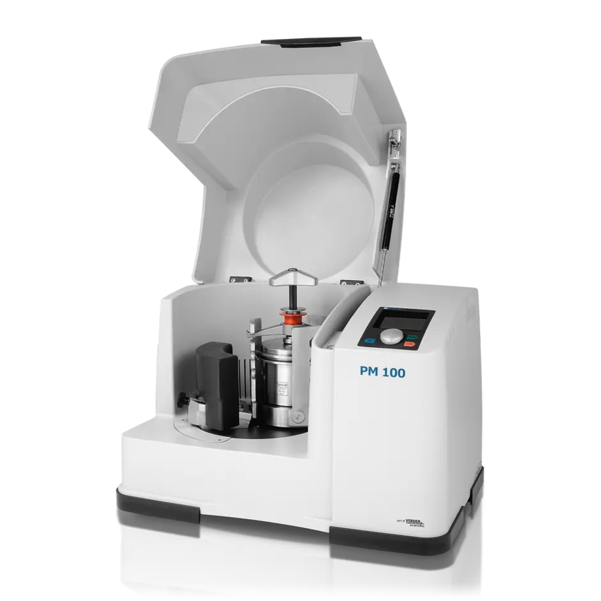 Планетарная шаровая мельница PM 100 на 1 место, соотношение скоростей 1:-2