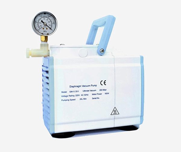 Мембранный вакуумный насос, 20 л/мин, 200 мБар, 160 Ватт, Hawach Scientific