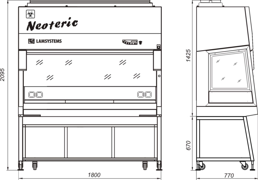 Бокс «Ламинар-С»-1,8 NEOTERIC