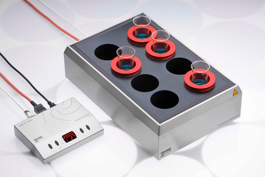 Мешалка 2 mag с нагревом и многоместным нагревателем STIRRING DRYBATH 8-250 ERL