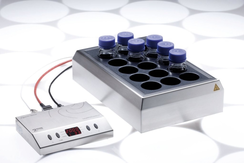 Мешалка 2 mag с нагревом и многоместным нагревателем STIRRING DRYBATH 15-100