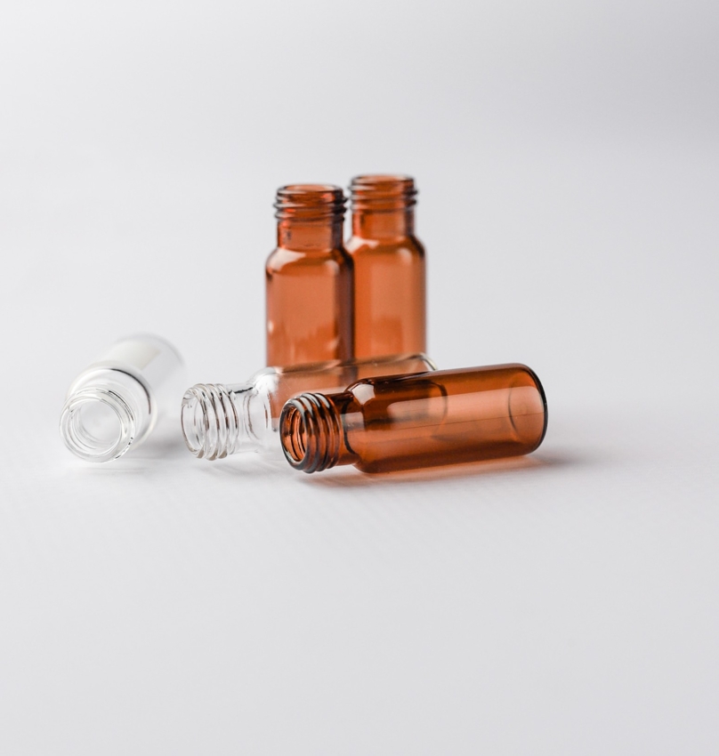 2 мл виалы Gluvex, винтовые, янтарные, 12×32мм, DN9 мм, 100 шт./уп.