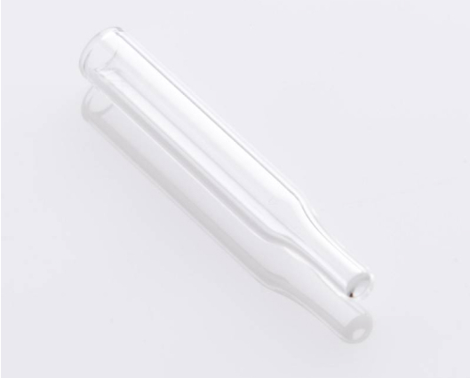 250 мкл вставки Gluvex для виал 8 мм, прозрачные, конические, 31×5 мм.