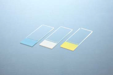 Стекла предметные для микроскопа с обрезной кромкой и матовым полем