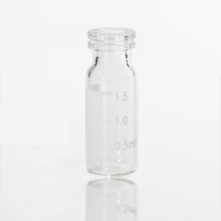 Виалы из прозрачного стекла, под защелкивающуюся крышку, с местом для записи, боросиликатное стекло 1 класса