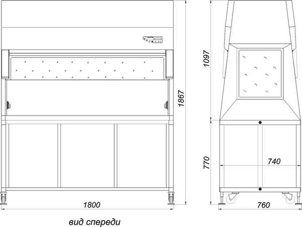 Бокс «Ламинар-С»-1,8 LORICA VIS-A-VIS