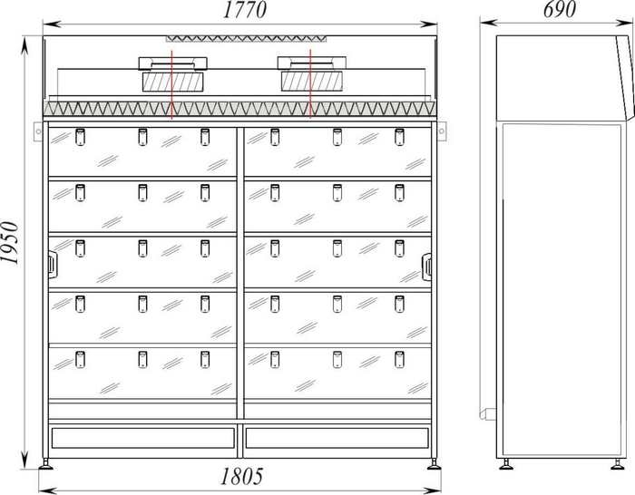 Шкаф стерильного хранения