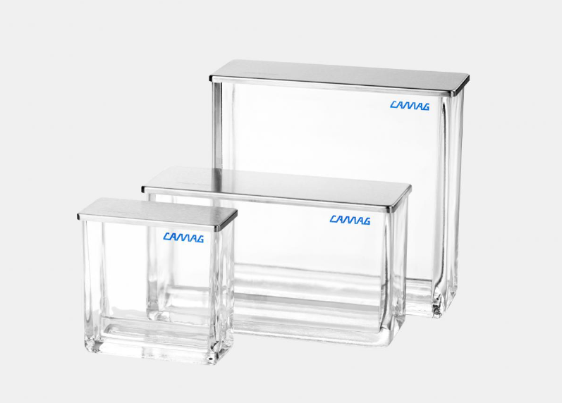 Камера двухлотковая CAMAG, DURAN® боросиликатоное стекло 3.3 для пластин 20 x 10 см