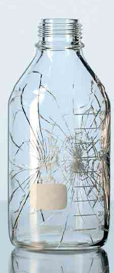 Бутыль лабораторная с пластиковым покрытием Protect GL 32