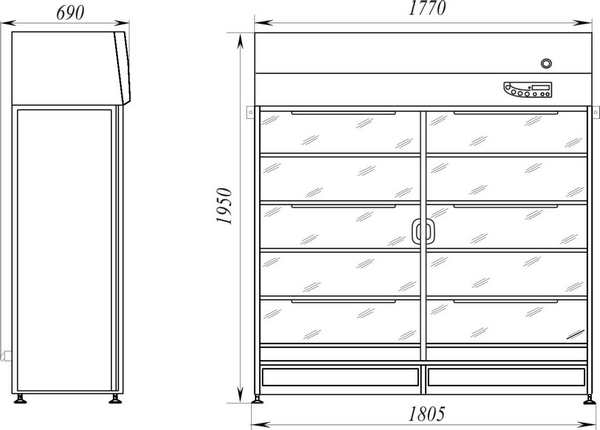 Шкаф стерильного хранения-1,8