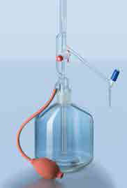 Бюретка Пеллета автоматическая с краном из PTFE класса AS 25 мл