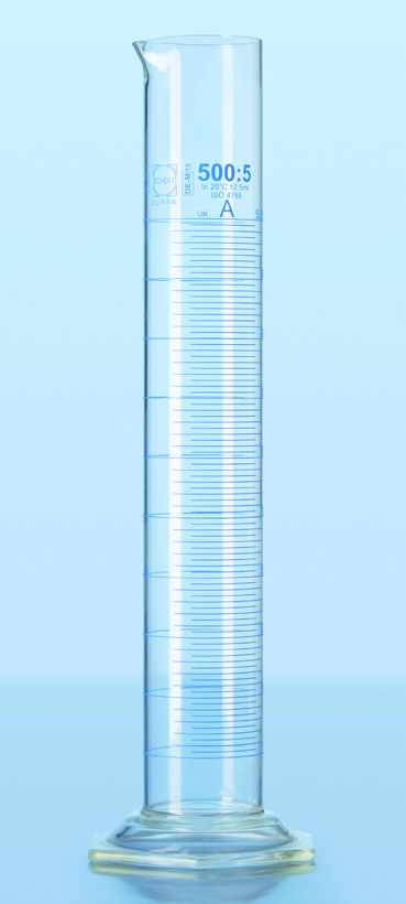 Цилиндр мерный класса A с сертификатом партии 50 мл