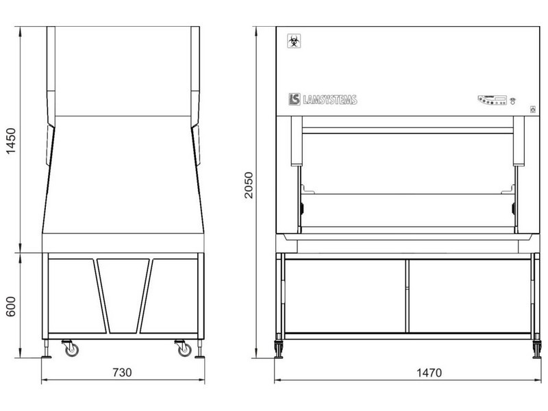 Бокс «Ламинар-С»-1,2 VIS-A-VIS