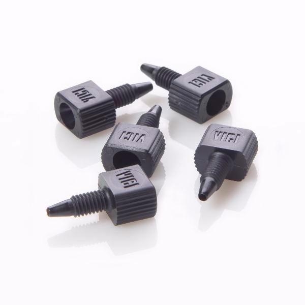 Гайка 10-32 One Piece Black PEEK Male для 1/16" OD капилляра