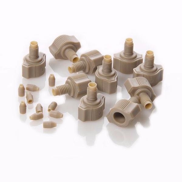 Фитинг 10-32 затягиваемый от руки PEEK Double Wing-гайкаMale/PEEK Ферулла для 1/16" OD капилляра