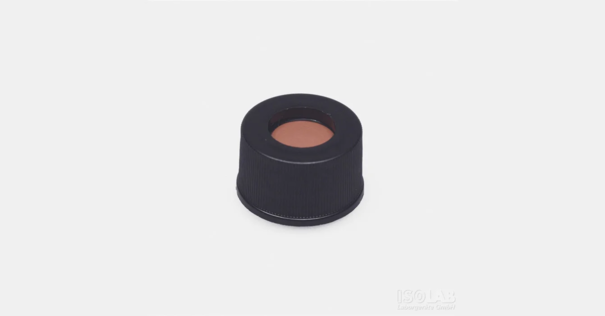 Крышка + септа N8, силикон/ПТФЭ, с прорезью