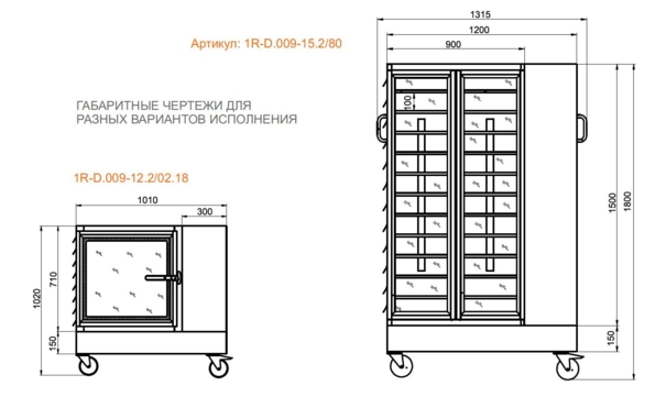 Мобильные тележки с горизонтальным ламинарным потоком