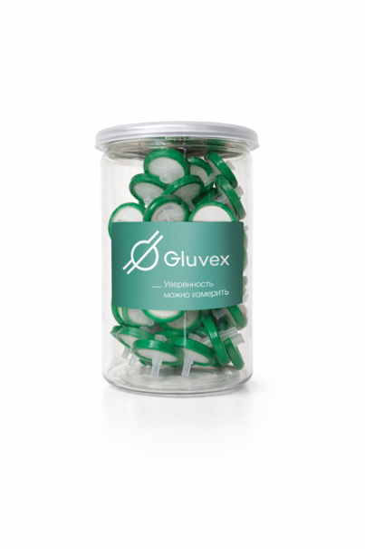 Шприцевой фильтр Gluvex, PES, 0.45 мкм, 33 мм, зеленый, 50 шт./уп.
