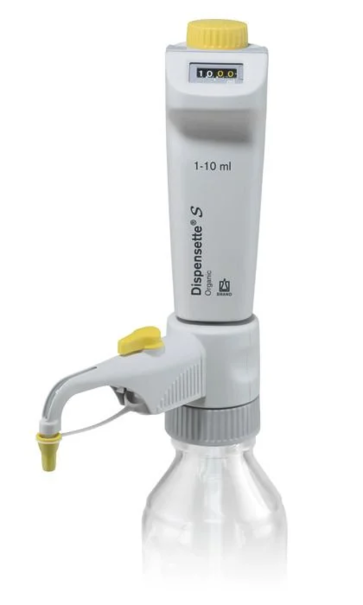 Бутылочный дозатор Dispensette S Organic, цифровая установка объёма, 1–10 мл, с клапаном рециркуляции, DE-M