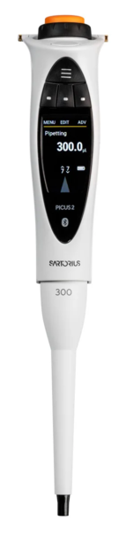 Дозатор пипеточный электронный Sartorius Picus 2, одноканальный, 10–300 мкл