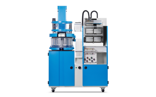 Полностью автоматический тестер растворения ATF Xtend™ UV On-/Offline со встроенным УФ-видимым анализом и сбором образцов.