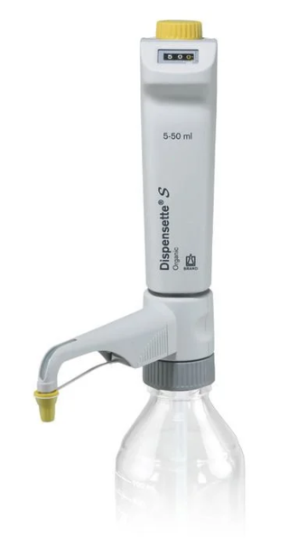 Бутылочный дозатор Dispensette S Organic, цифровая установка объёма, 5–50 мл, без клапана рециркуляции, DE-M