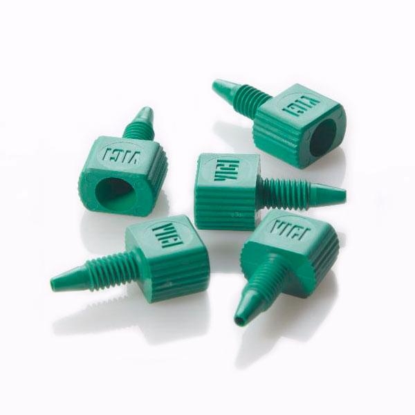 Гайка 10-32 One Piece Green PEEK Male для 1/16" OD капилляра