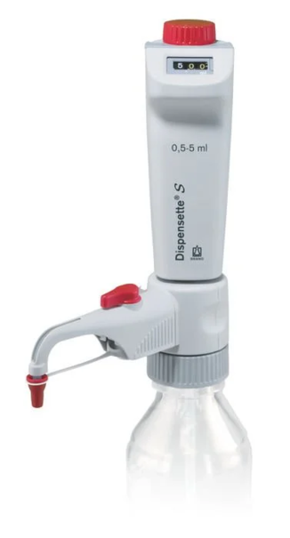 Бутылочный дозатор Dispensette S, цифровая установка объёма, 0,5–5 мл, с клапаном рециркуляции, DE-M