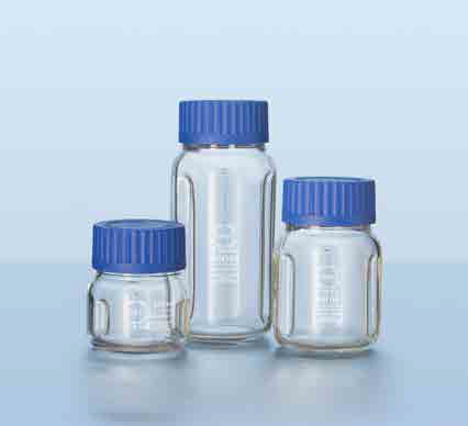 Бутыль лабораторная с широким горлом и перегородкой GLS 80 500 мл