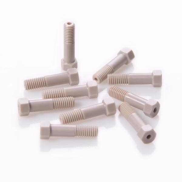 Гайка 10-32 высокого давления PEEK 1/16" Hex 0.87" длиной для 1/16" OD капилляра