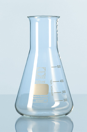 Колба коническая Эрленмейера с широкой горловиной 250 мл