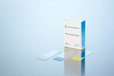 Стекла предметные для микроскопа синие со шлифованной кромкой 90°