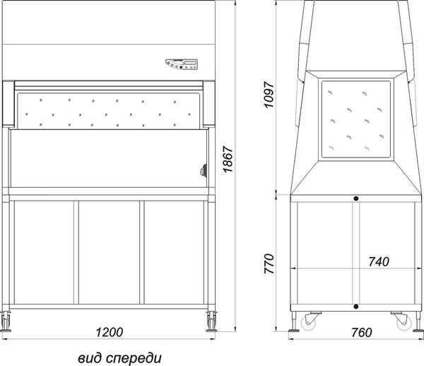 Бокс «Ламинар-С»-1,2 LORICA VIS-A-VIS