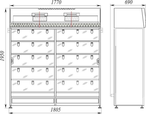 Шкаф стерильного хранения