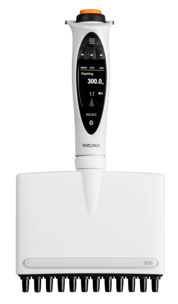 Дозатор пипеточный электронный Sartorius Picus 2, 12-канальный, 10–300 мкл