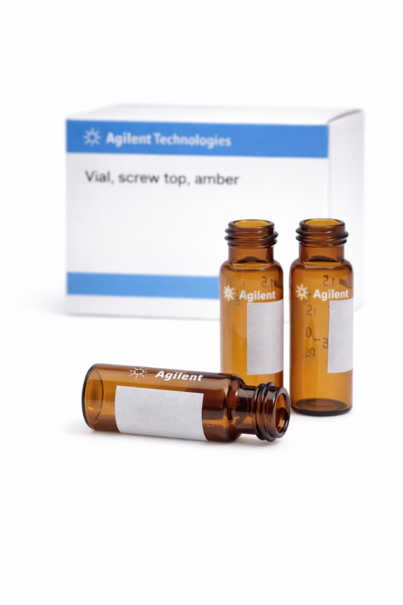 Виалы на 2 мл с резьбой, темного стекла, с местом для записи, сертифицированные, 100 шт./упак.