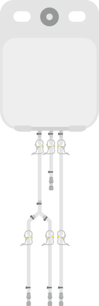 2D-мешок Flexsafe 2D, 20 л, S80 (PE), вход и выход Луер Лок, стерильный, 8 шт., 1/4" × 3/8", 1/4" × 3/8", 1/4" × 3/8", арт. FLS315553