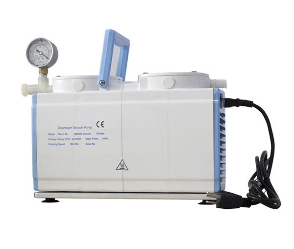 Мембранный вакуумный насос, 30 л/мин, 50 мБар, 160 Ватт, Hawach Scientific