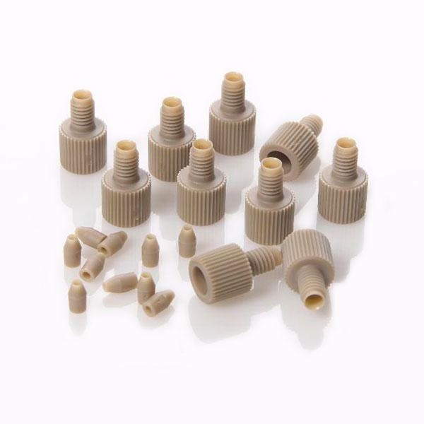 Фитинг 10-32 затягиваемый от руки PEEK Short Male Nut/PEEK Ферулла для 1/16" OD капилляра