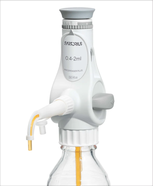 Бутылочный дозатор Sartorius Prospenser Plus, 0,4–2 мл