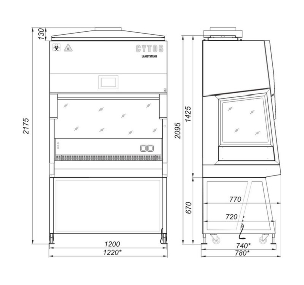 Бокс «Ламинар-С»-1,2 CYTOS