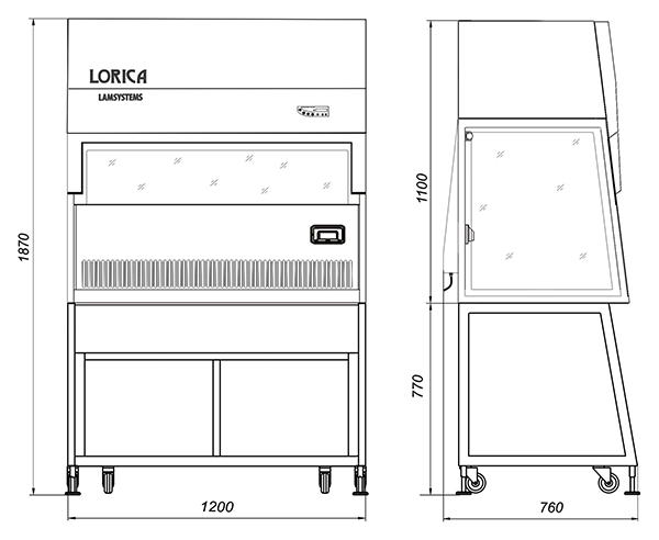 Бокс «Ламинар-С»-1,2 LORICA