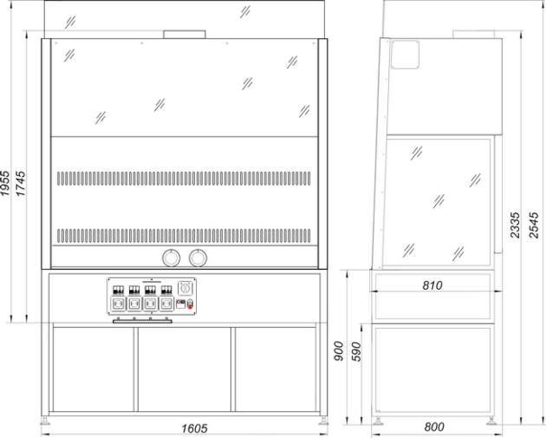 Вытяжной шкаф «Ламинар-С»-1,6 All-химик