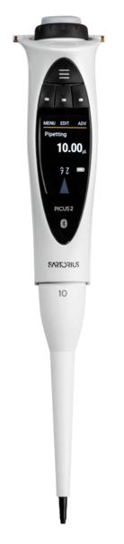 Дозатор пипеточный электронный Sartorius Picus 2, одноканальный, 0,5–10 мкл