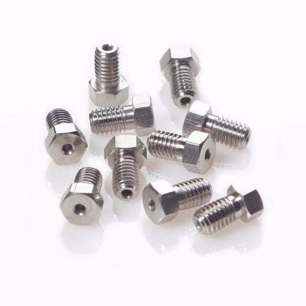 Гайка 10-32 стальная Male 0.43" длиной для 1/16" OD капилляра